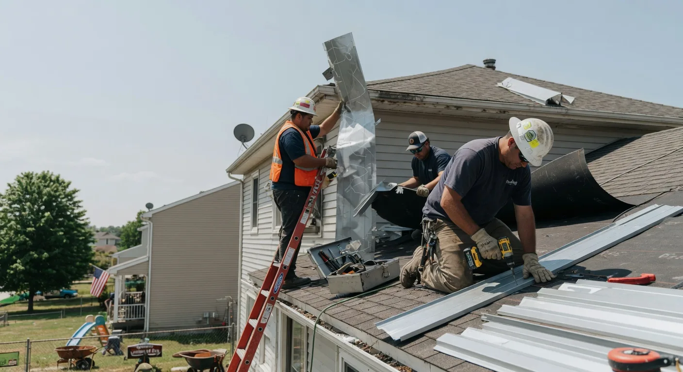 Storm Damage Metal Roof Repair in Wrightsville, AR